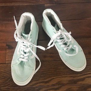Teal Vans Sneakers Running Shoes